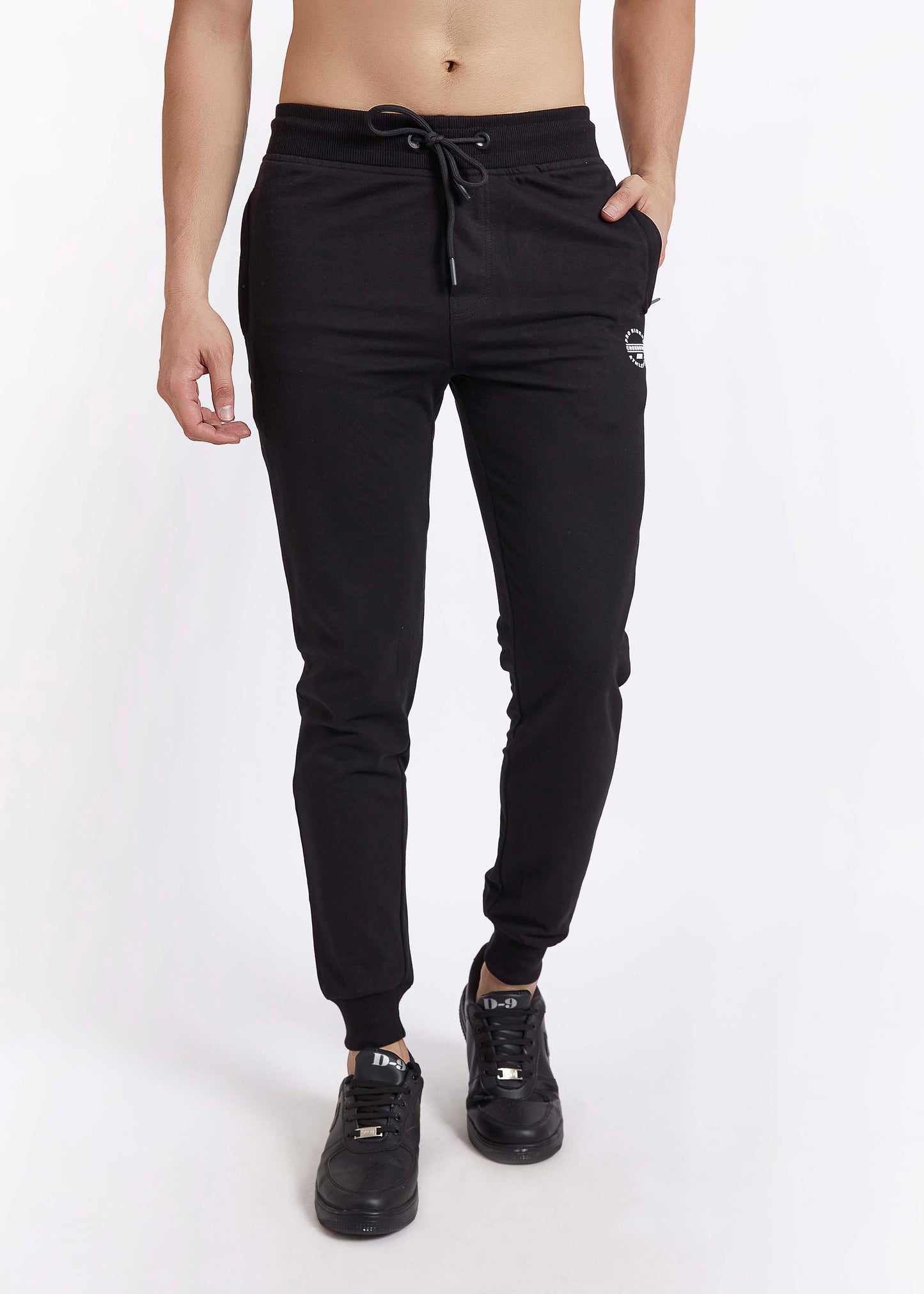 Men Black Slim Fit Casual Jogger Pant