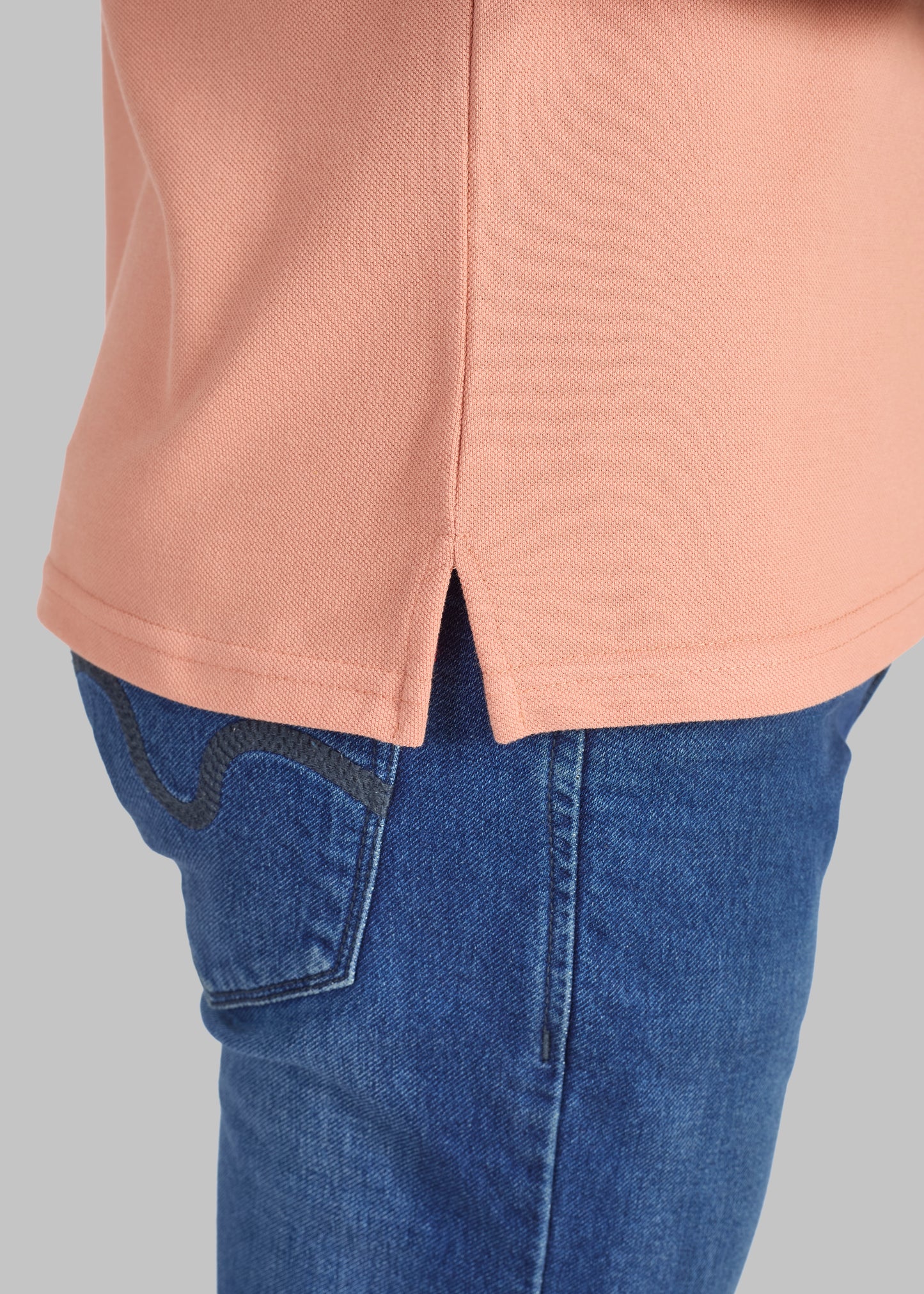 Vibrant Light Orange Pocket Polo New-Orange