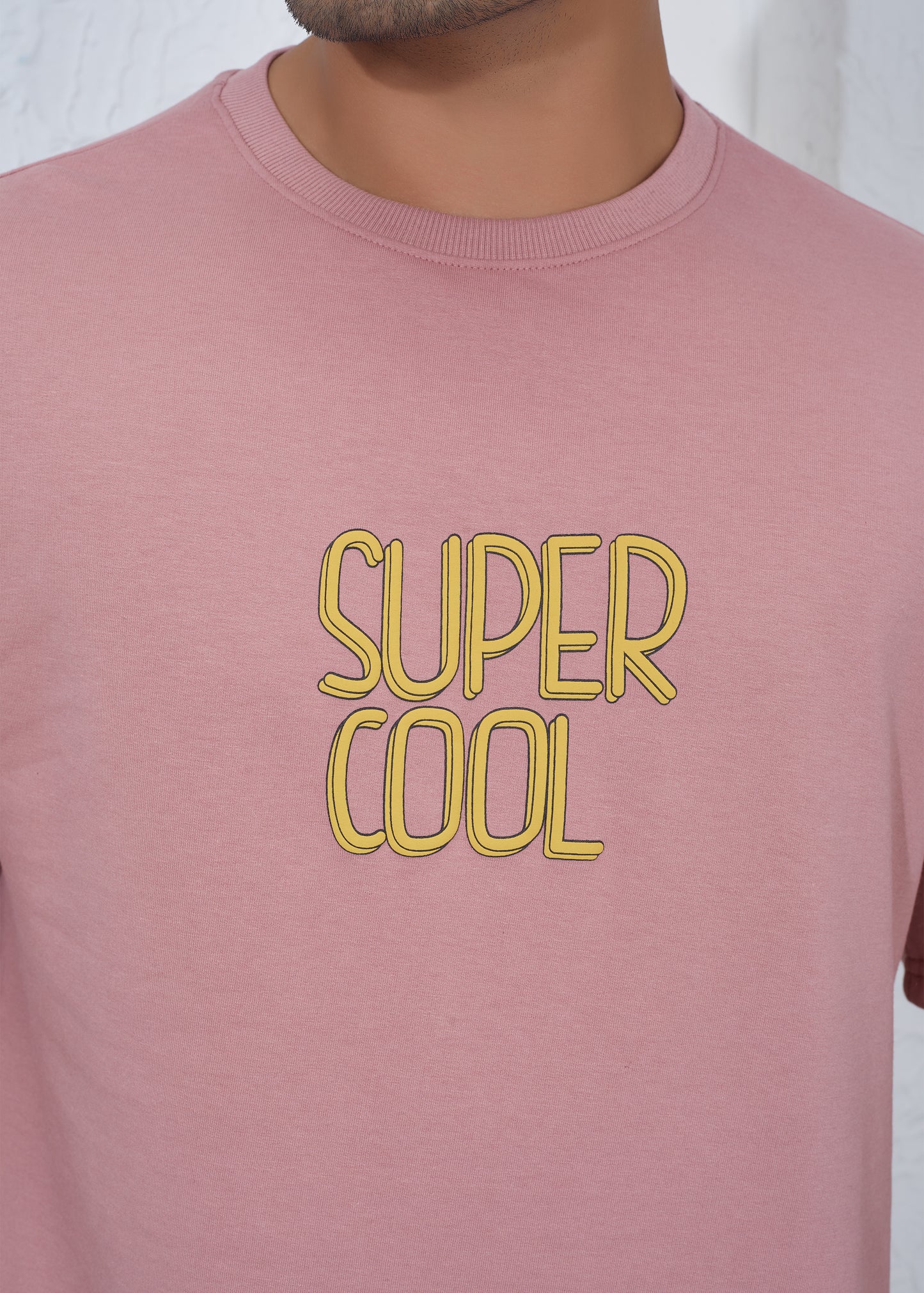 Men’s Oversized T-Shirt & Shorts Co-ord Set - Pink