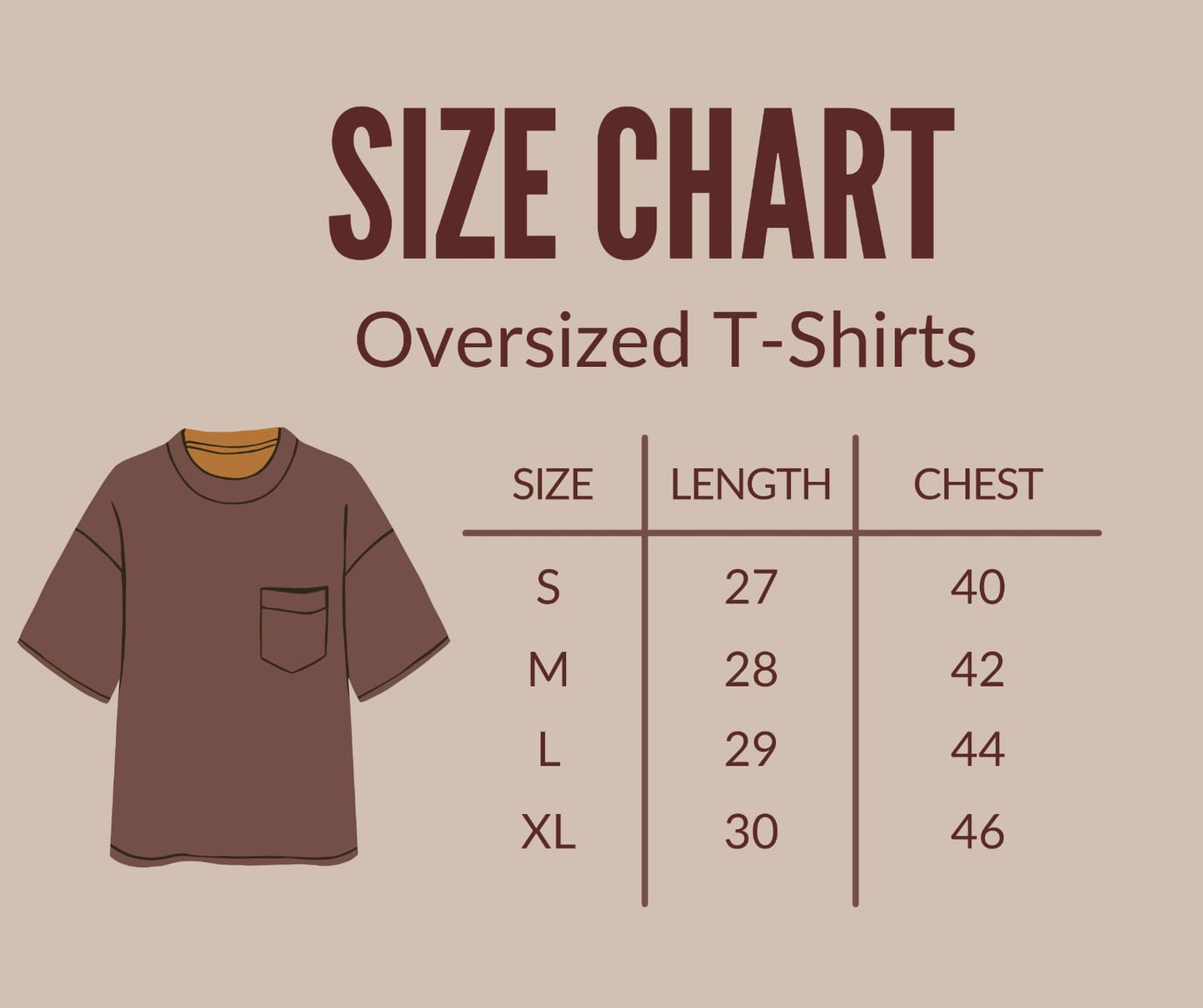 Men's Printed Oversized T-Shirt-Pink