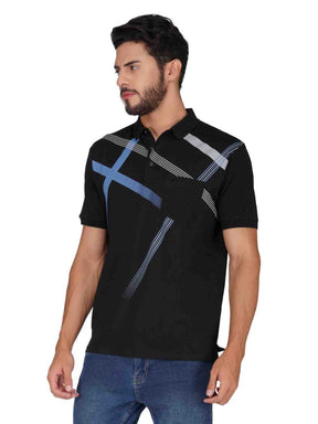 Men's Polo Printed Tshirt with Pocket