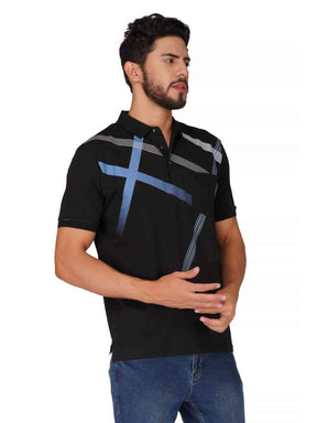 Men's Polo Printed Tshirt with Pocket