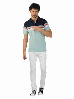 Stripe Polo With Pocket