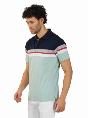 Stripe Polo With Pocket