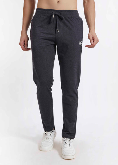 Men Dark Gray Slim Fit Casual Track Pant