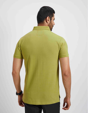 Slim Fit Pique Polo T-shirt - Chutney