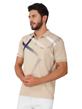 Men's Polo Printed Tshirt with Pocket