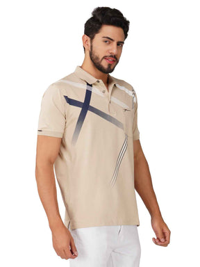 Men's Polo Printed Tshirt with Pocket