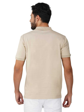 Men's Polo Printed Tshirt with Pocket