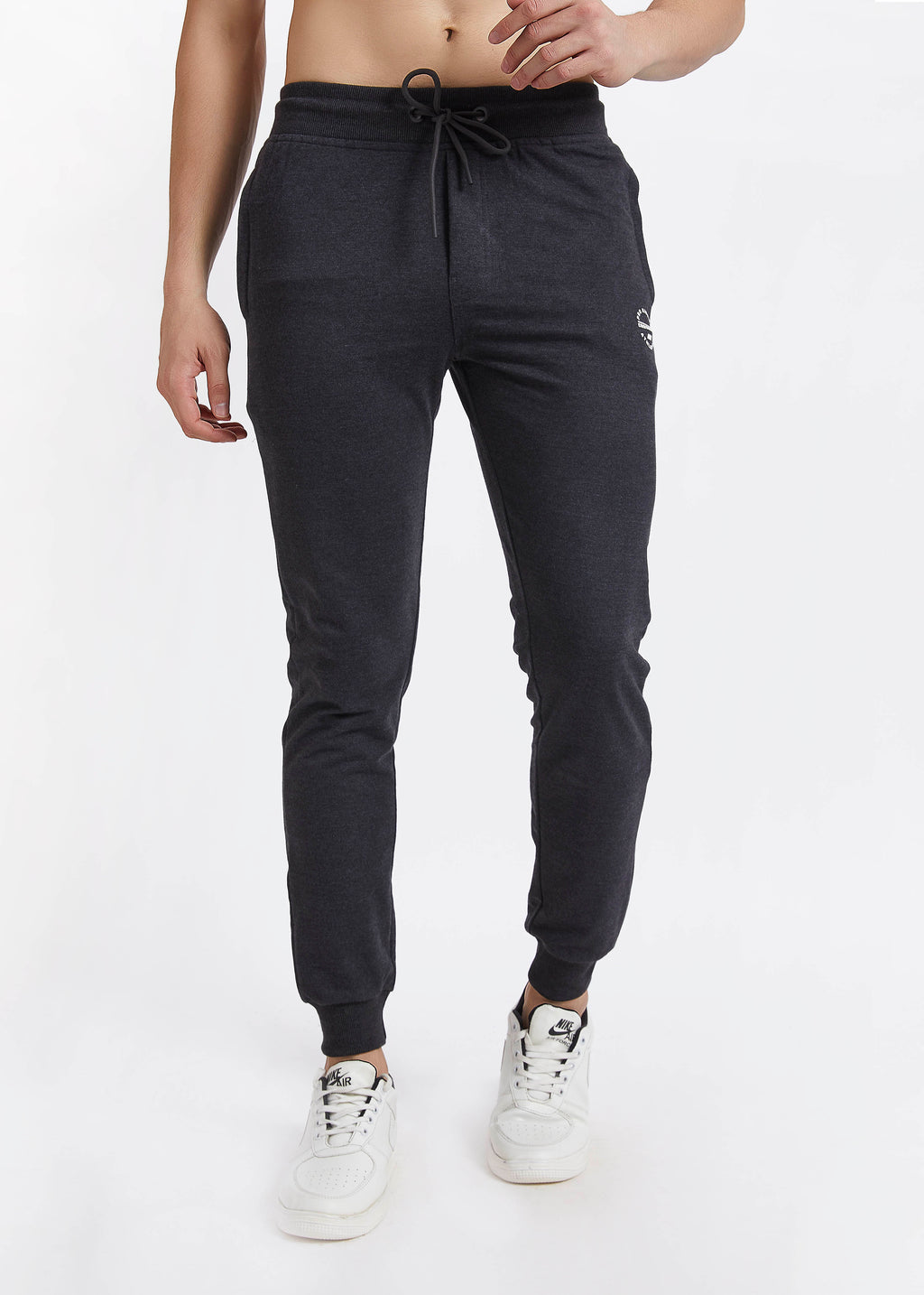 Men Dark Gray Slim Fit Casual Jogger Pant