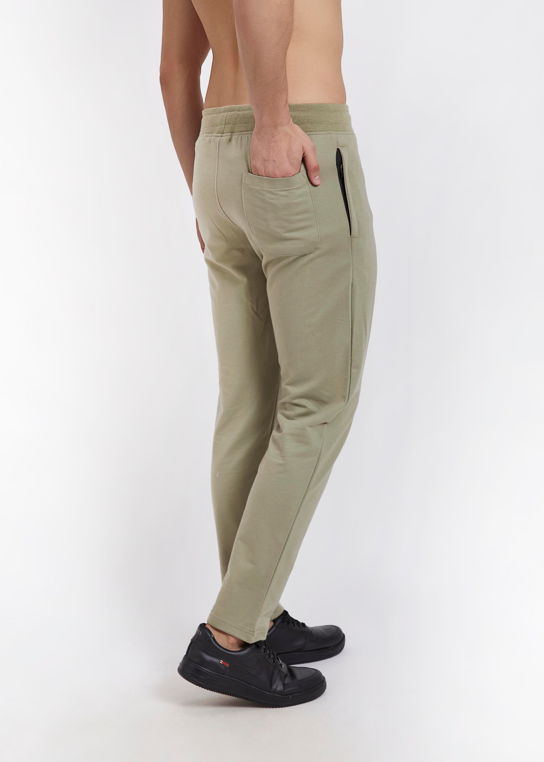 Men Camel Slim Fit Casual Track Pant