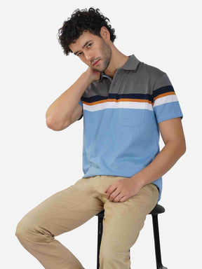 Stripe Polo With Pocket