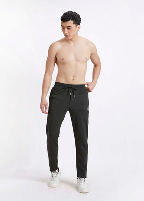 Men Olive Slim Fit Casual Track Pant