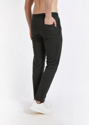 Men Olive Slim Fit Casual Track Pant