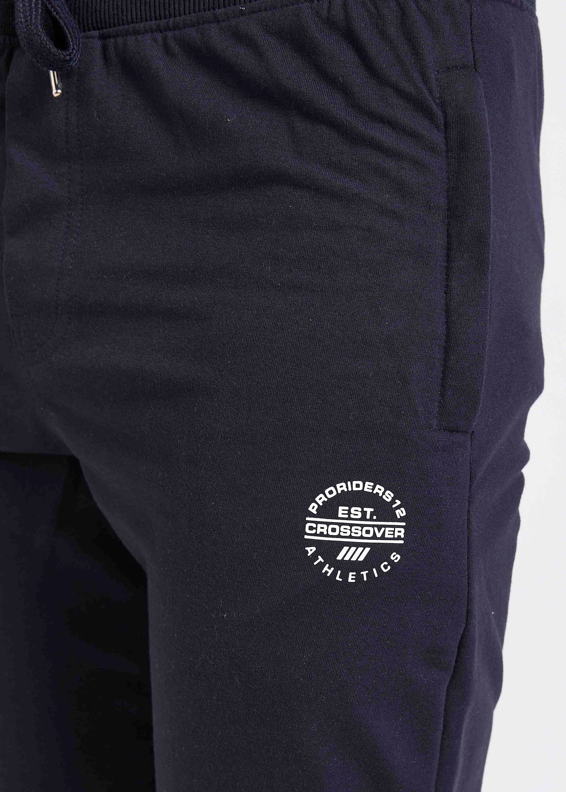 Men Navy Slim Fit Casual Track Pant