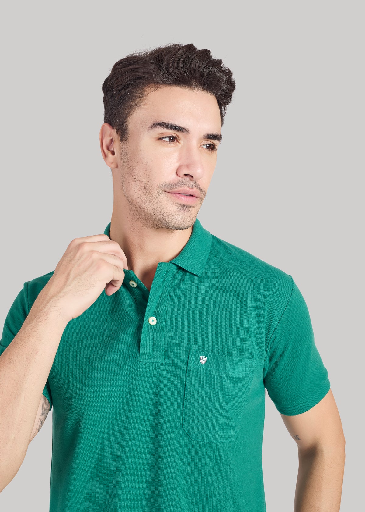 Polo With Pocket - P.Green