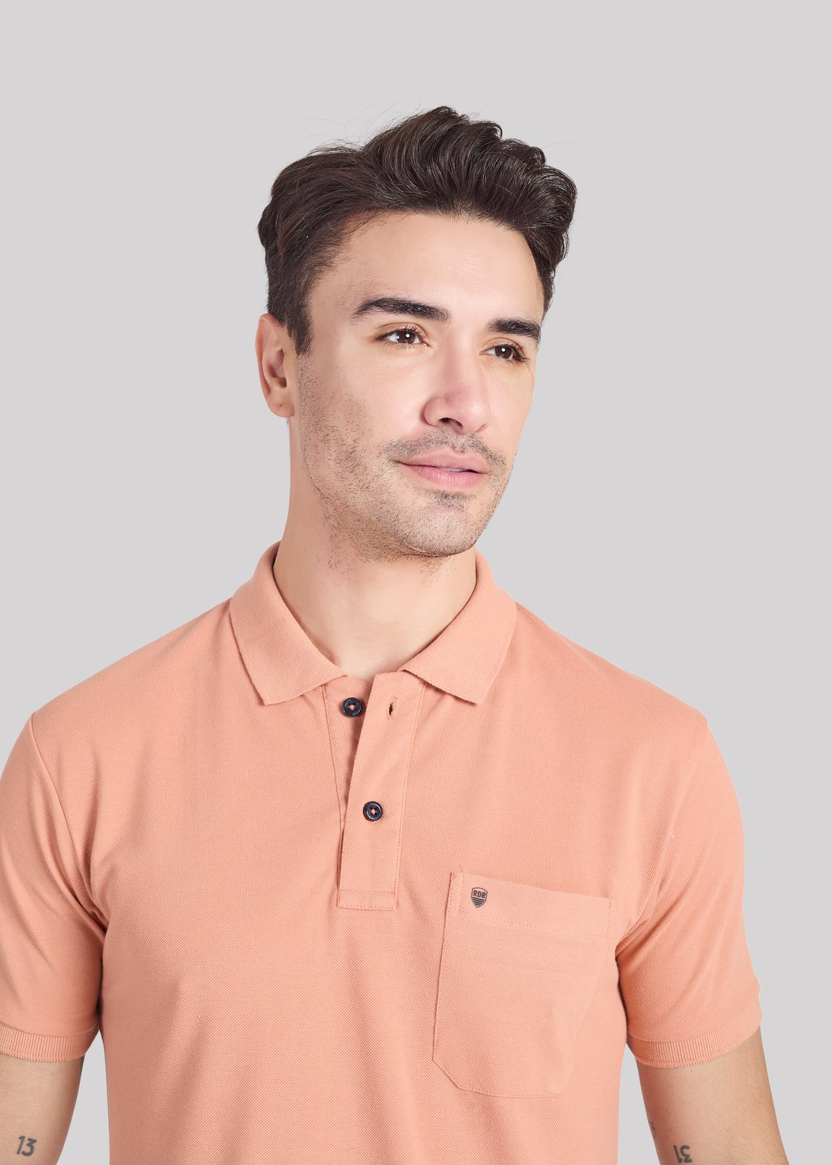 Polo With Pocket - Orange