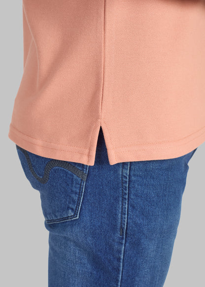 Vibrant Light Orange Pocket Polo New-Orange
