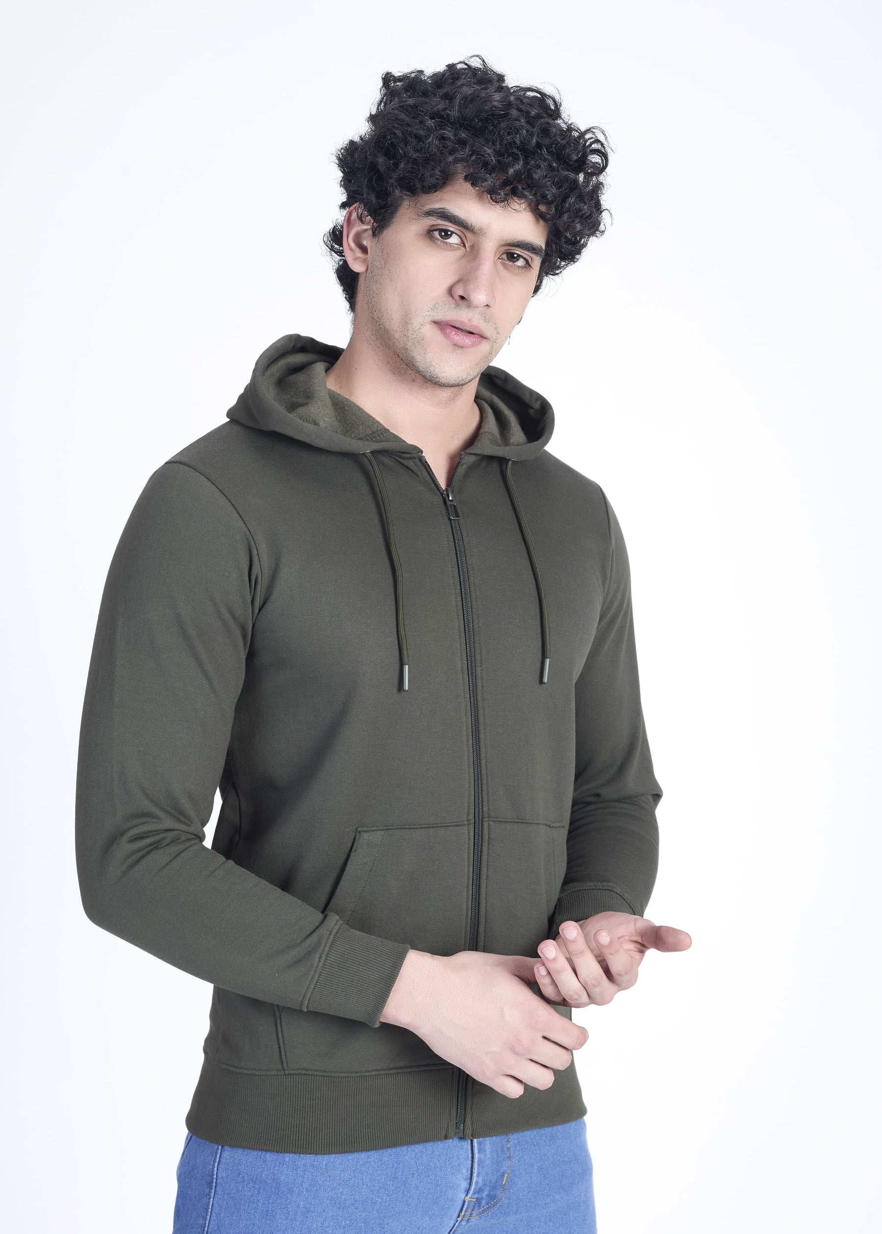 Men's Cotton Rich Zipper Hoodie