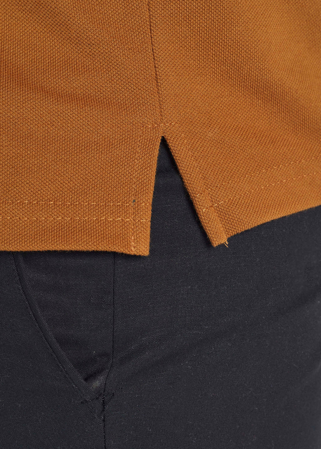 Long Sleeve Pocket Polo – Coffee