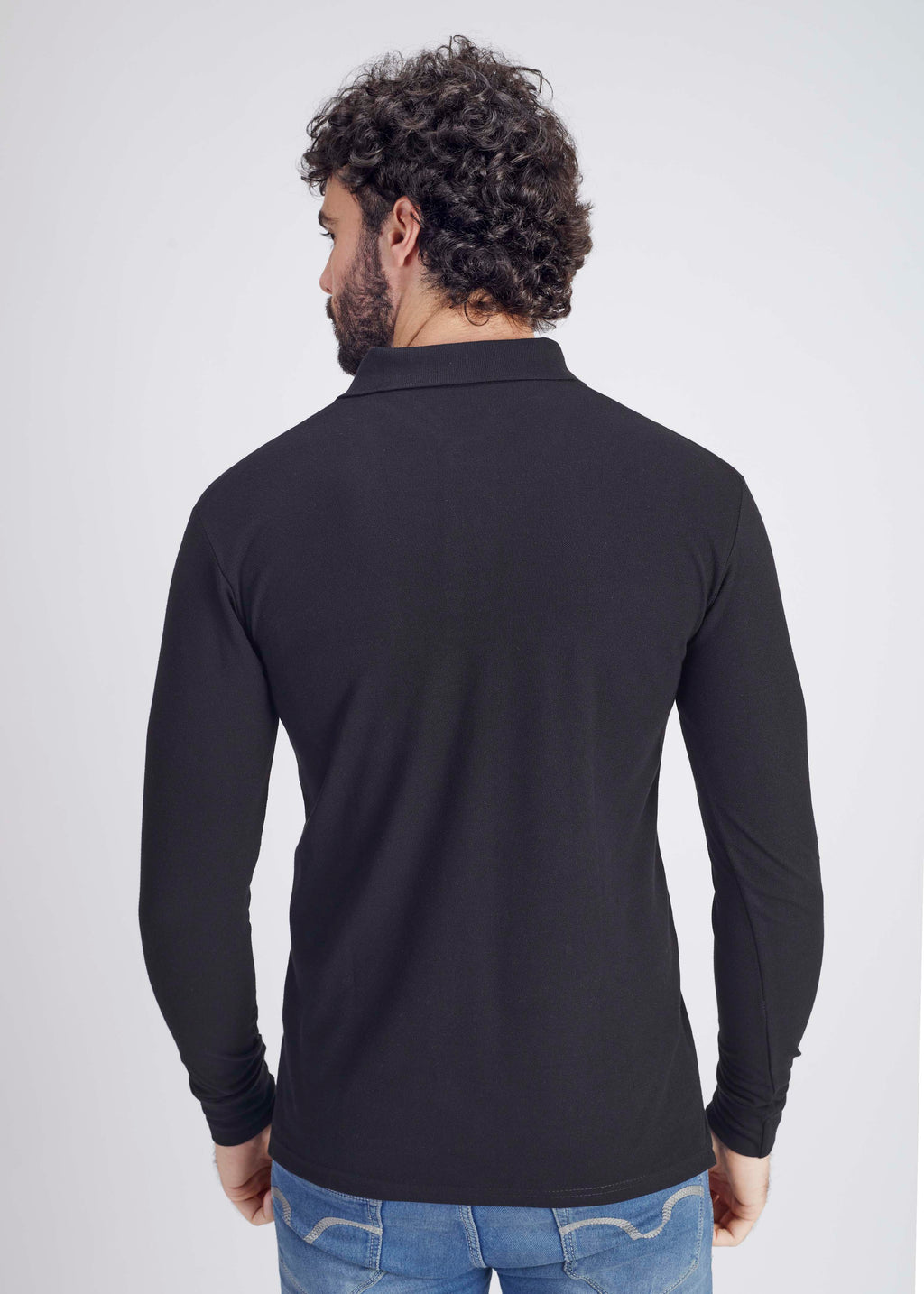 Long Sleeve Pocket Polo - Wine