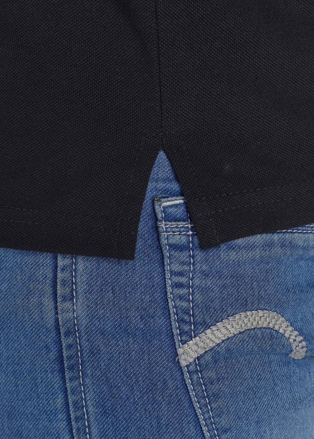 Long Sleeve Pocket Polo - Wine
