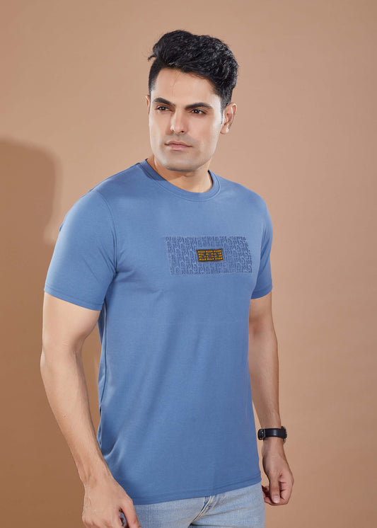 Men's Printed Round Neck T-Shirt