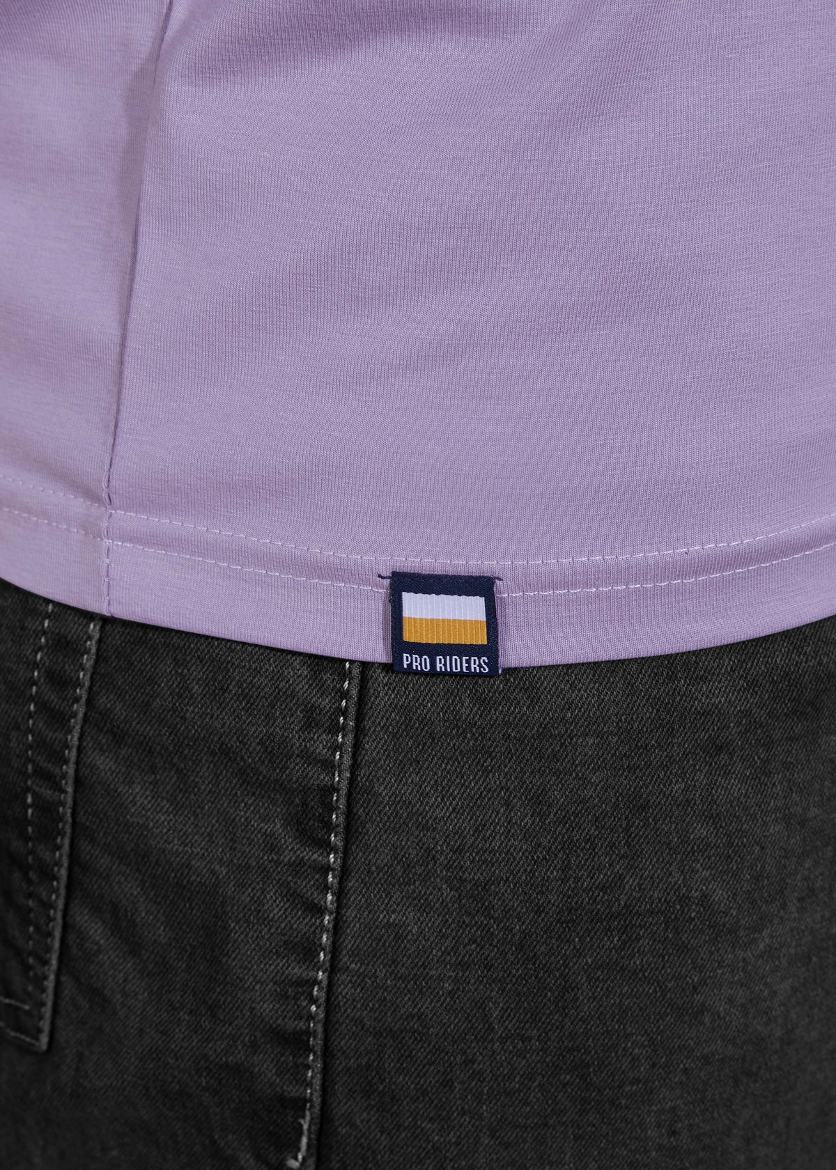 EMBOSSED PLACEMENT T-SHIRT - PURPLE
