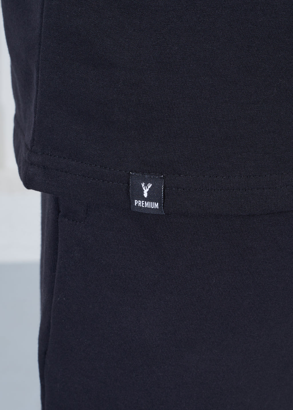 Oversize T-Shirt & Shorts Co-Ord Set - Black