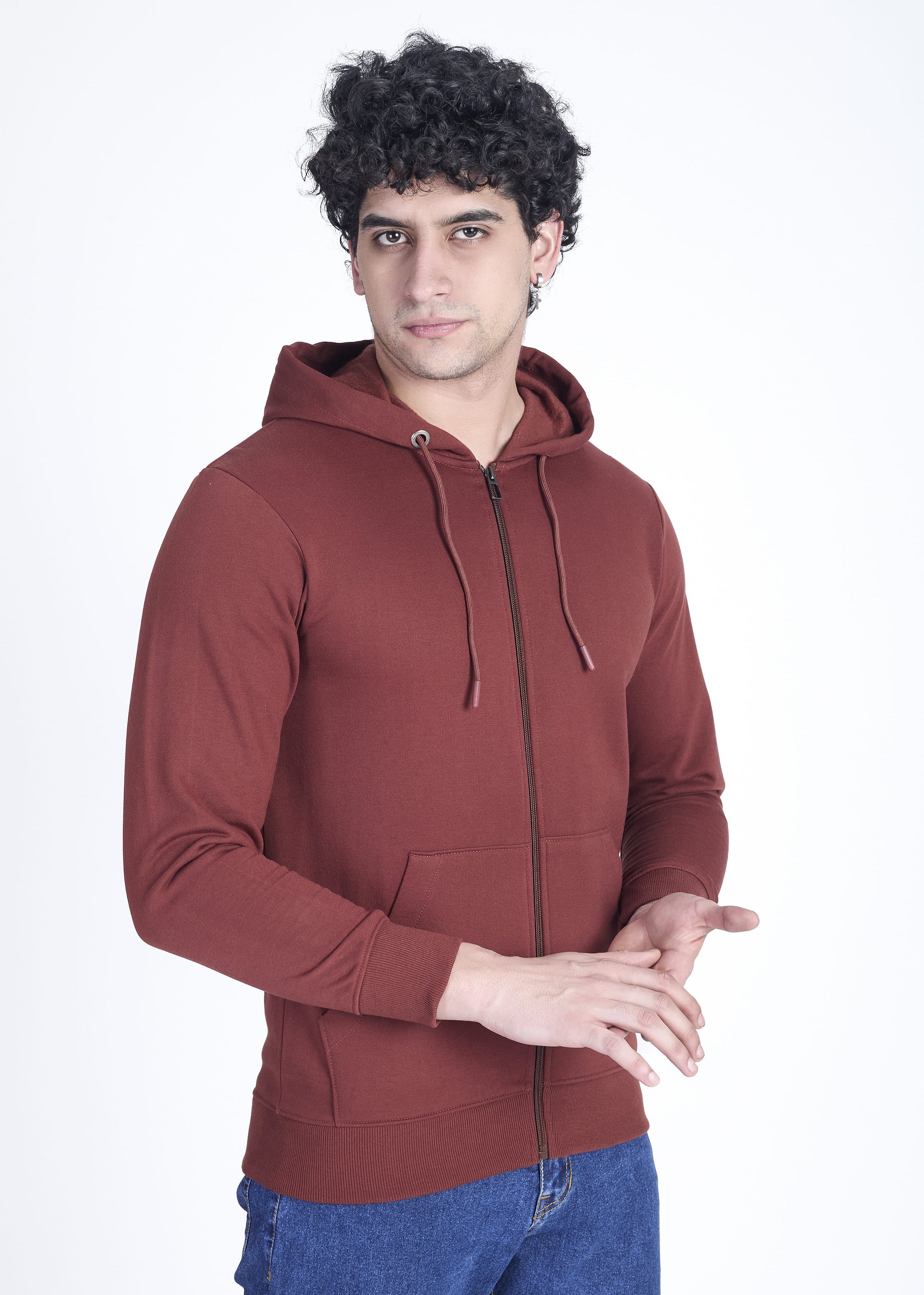 Men's Cotton Rich Zipper Hoodie