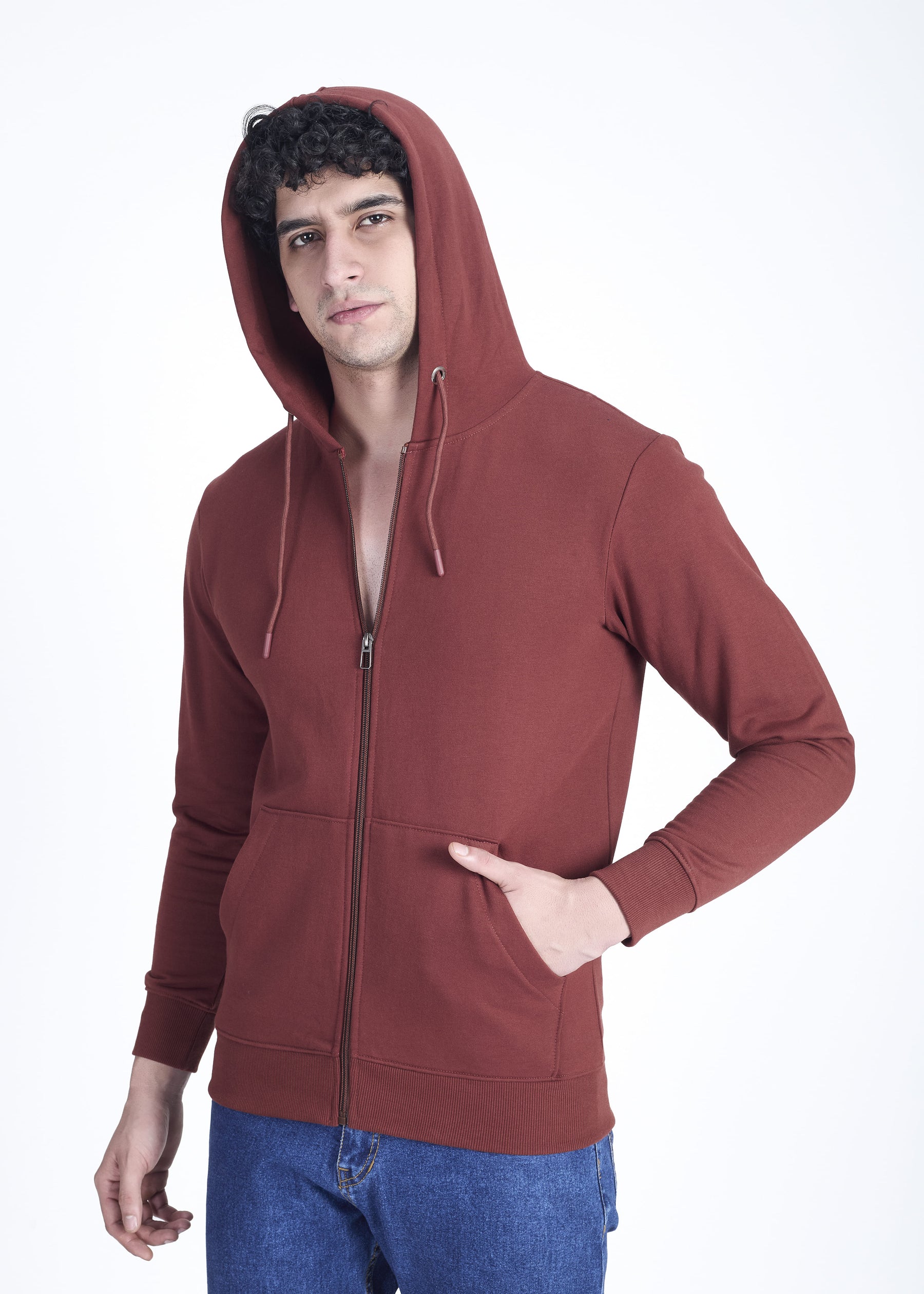 Men's Cotton Rich Zipper Hoodie