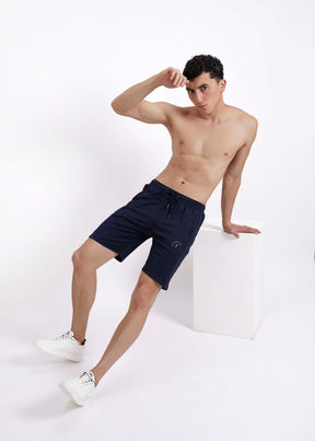 Sports Shorts Typographic Navy