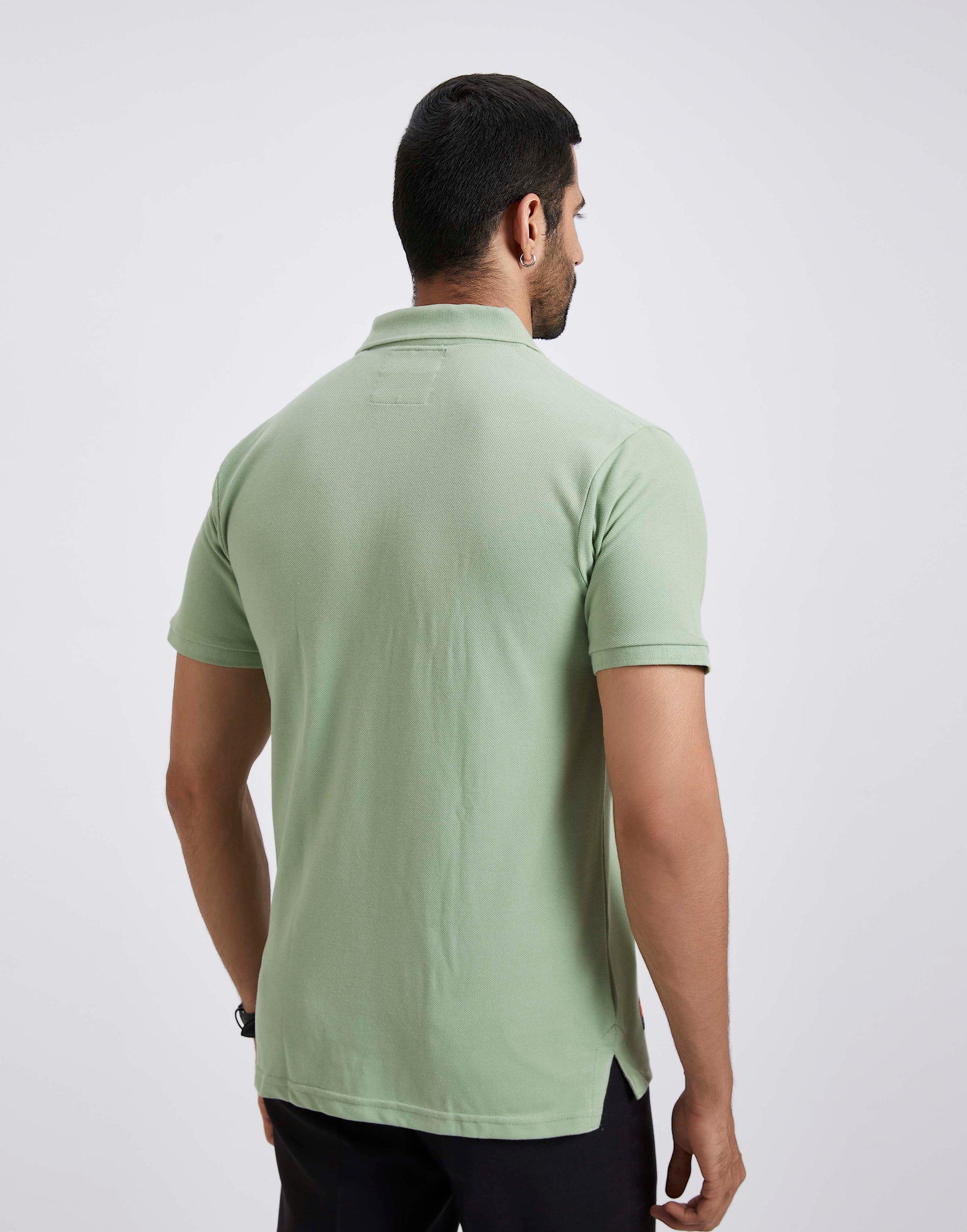 Slim Fit Pique Polo T-shirt - Pista