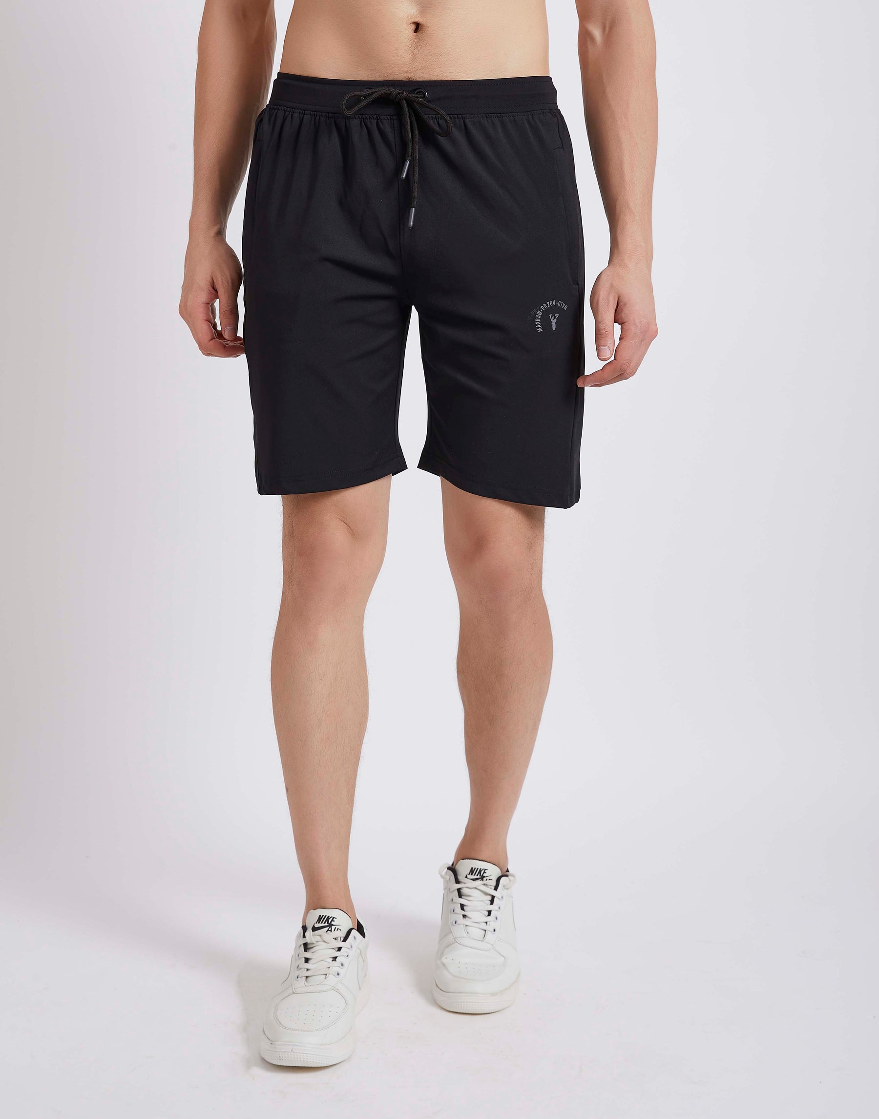 Sports Shorts Typographic Black