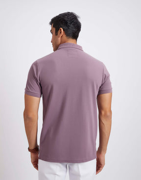 Slim Fit Pique Polo T-shirt - Onion