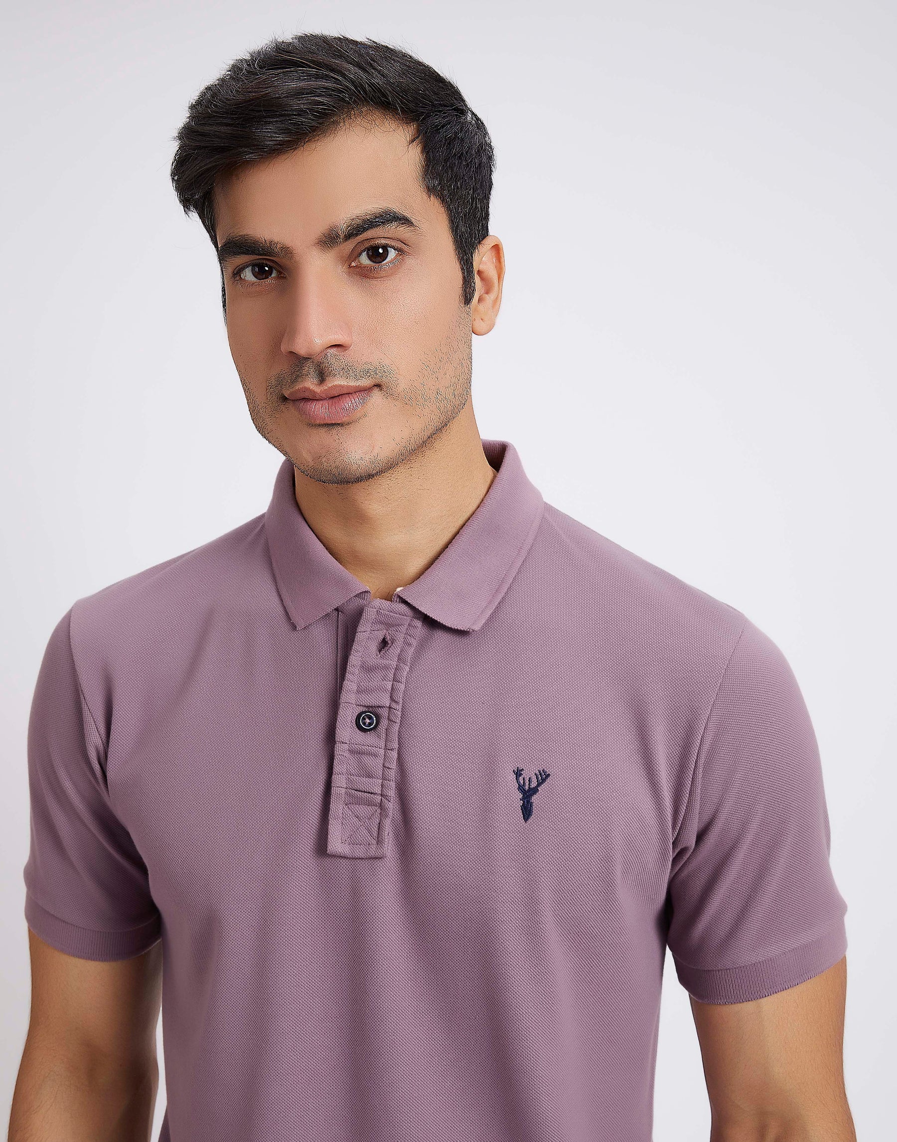 Slim Fit Pique Polo T-shirt - Onion