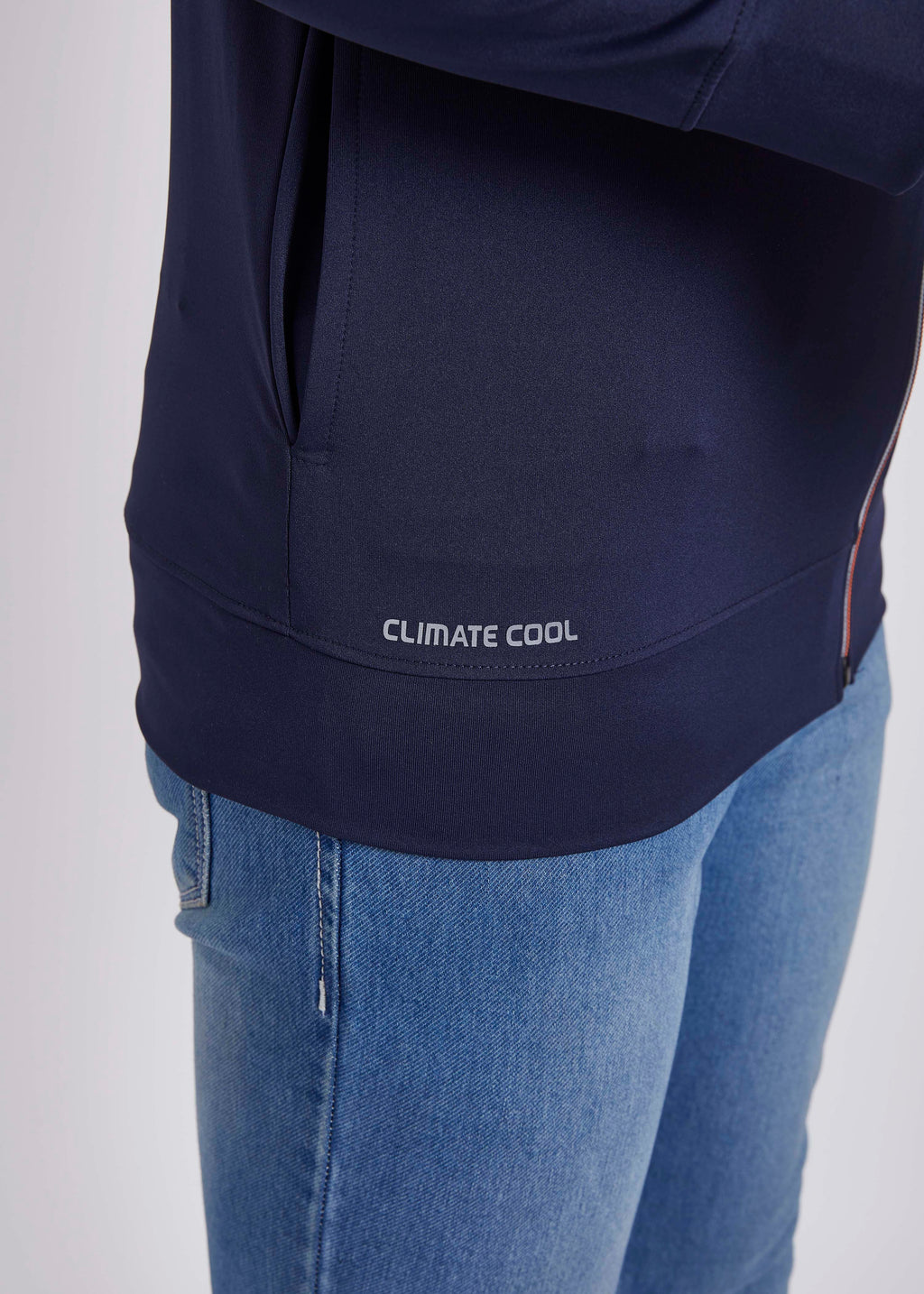 Micro Dri-Fit Solid Gym/Biker Jacket