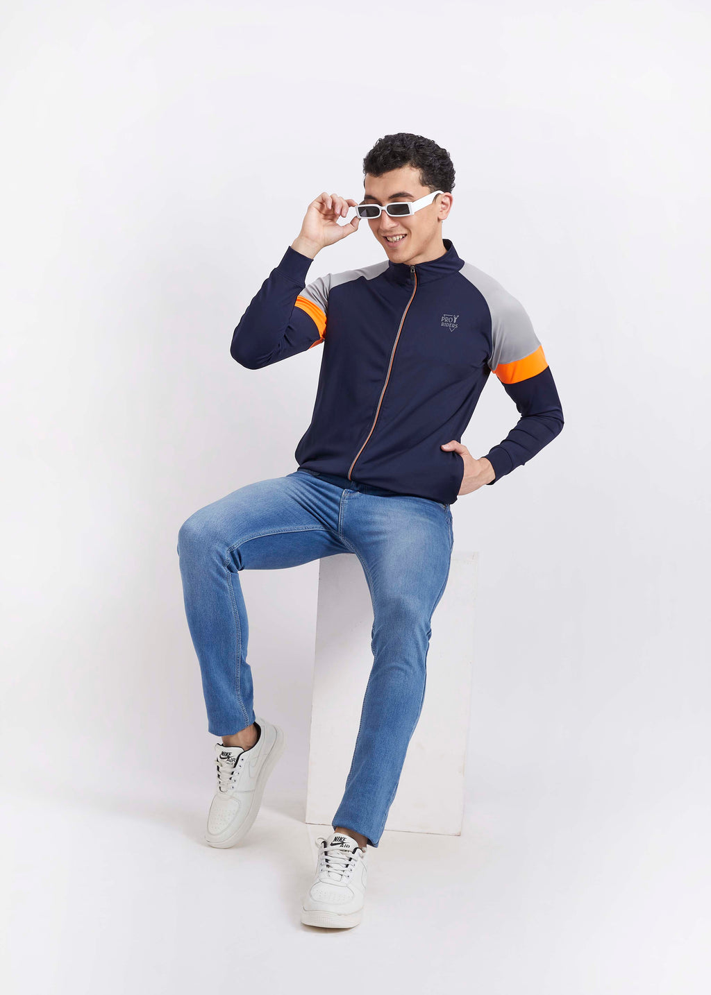 Micro Dri-Fit Solid Gym/Biker Jacket
