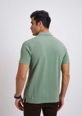 Men's Polo T-Shirt with Pocket- Pista