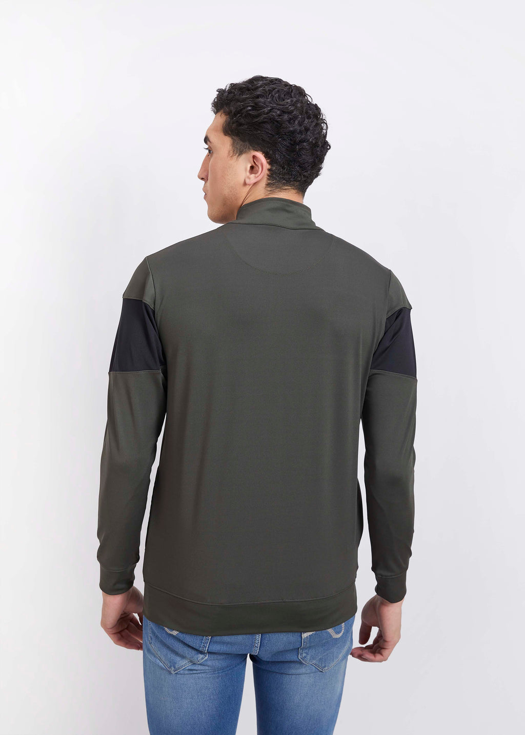 Micro Dri-Fit Color Block Gym/Biker Jacket