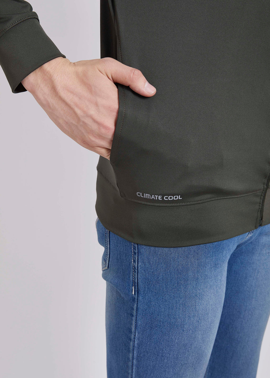 Micro Dri-Fit Color Block Gym/Biker Jacket