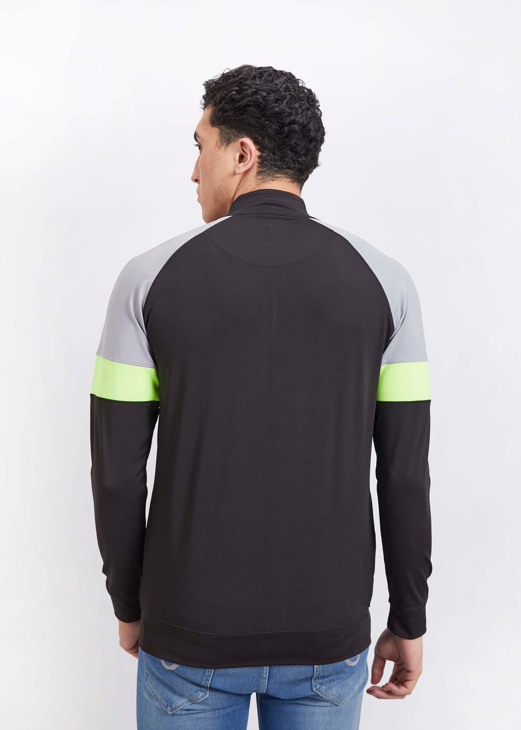 Micro Dri-Fit Solid Gym/Biker Jacket