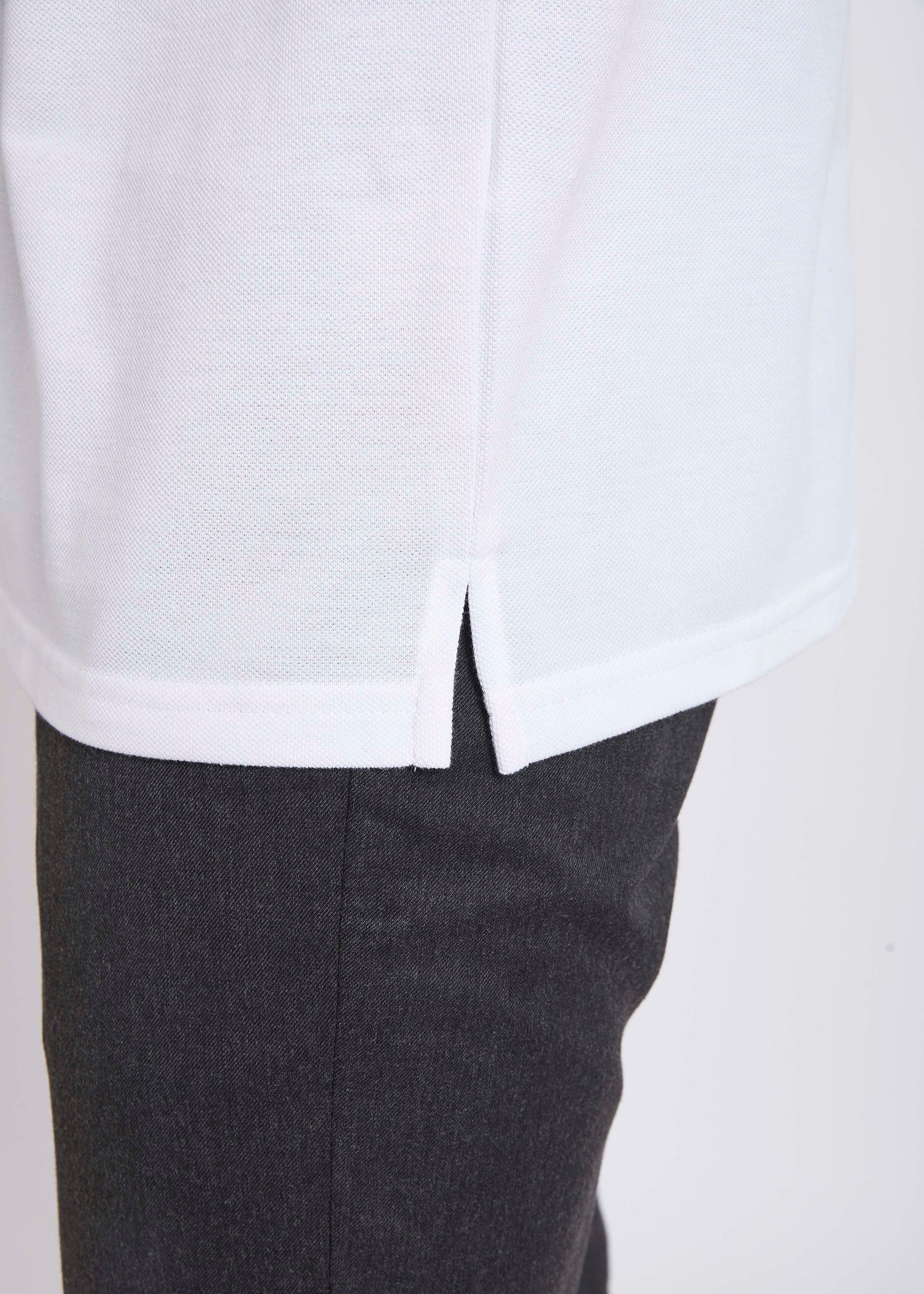 Men's Polo T-Shirt with Pocket - White