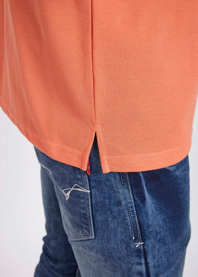 Men's Polo T-Shirt with Pocket - Orange