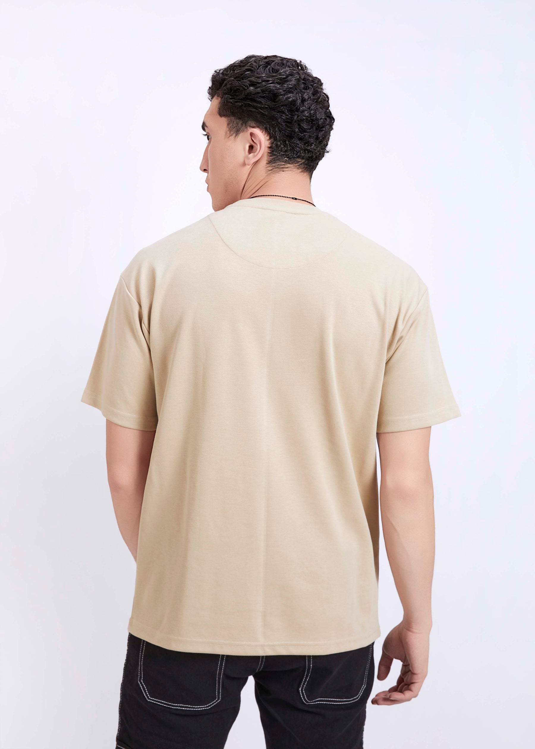 Oversized T-shirt Beige