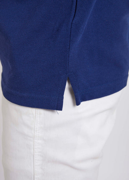 Men's Polo T-Shirt with Pocket - Dark Blue