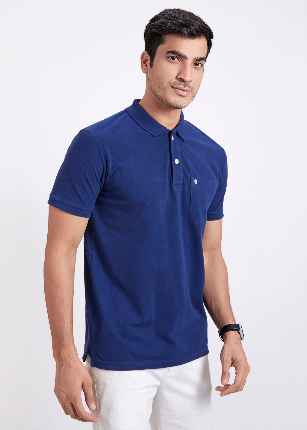 Basic Polo with Pocket - Dark Blue