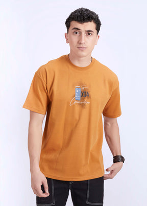 Oversized T-shirt Brown