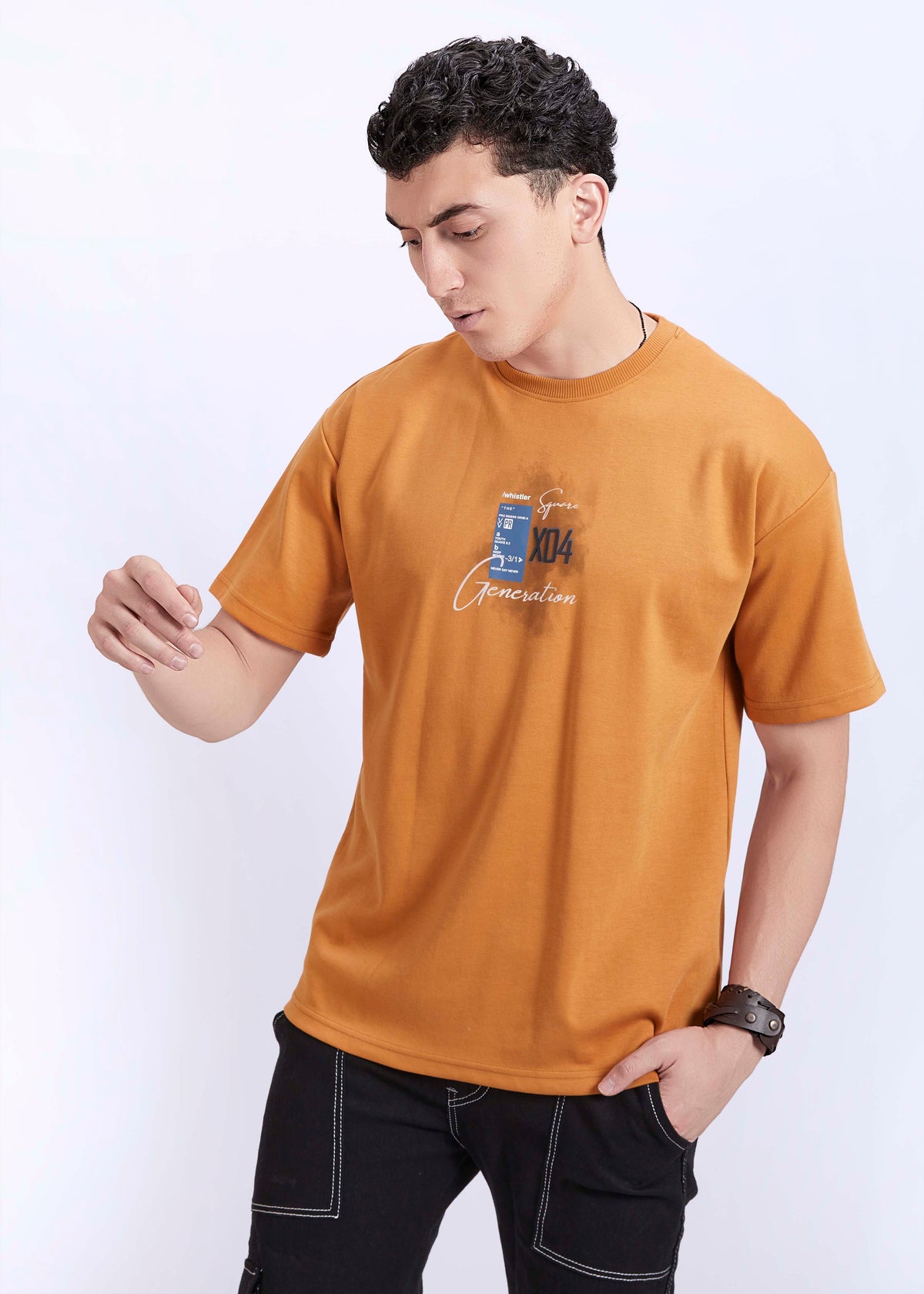 Oversized T-shirt Brown