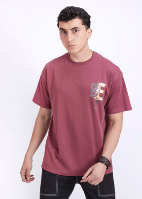 Oversized T-shirt IndianRed